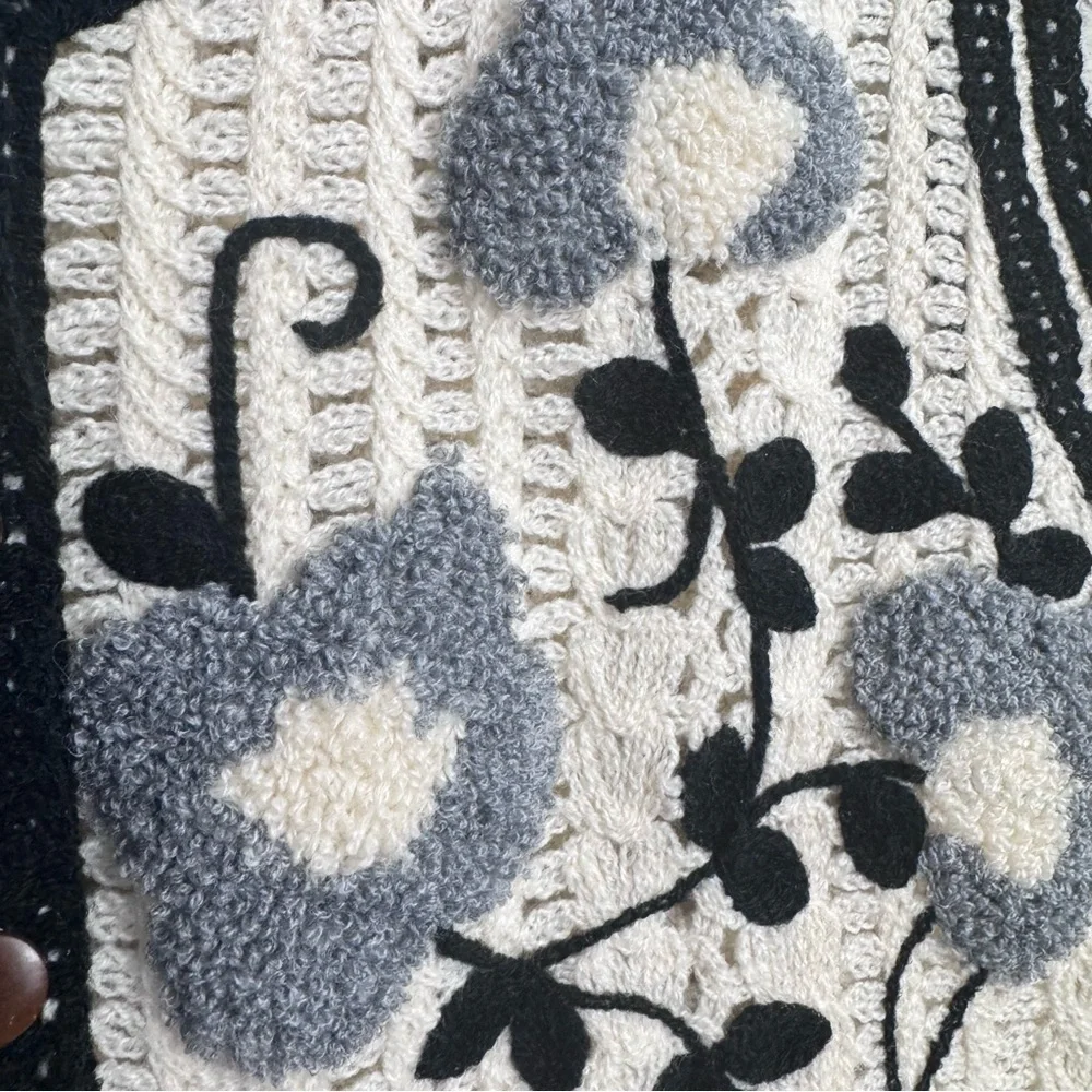 Crochet Floral Vest | Cottagecore Granny Core Sweater Vest